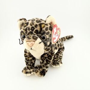 Vintage Y2K Ty Beanie Babies SNEAKY the Leopard 5.5" Plush Stuffed Animal 2000